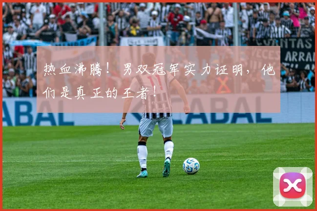 热血沸腾！男双冠军实力证明，他们是真正的王者！